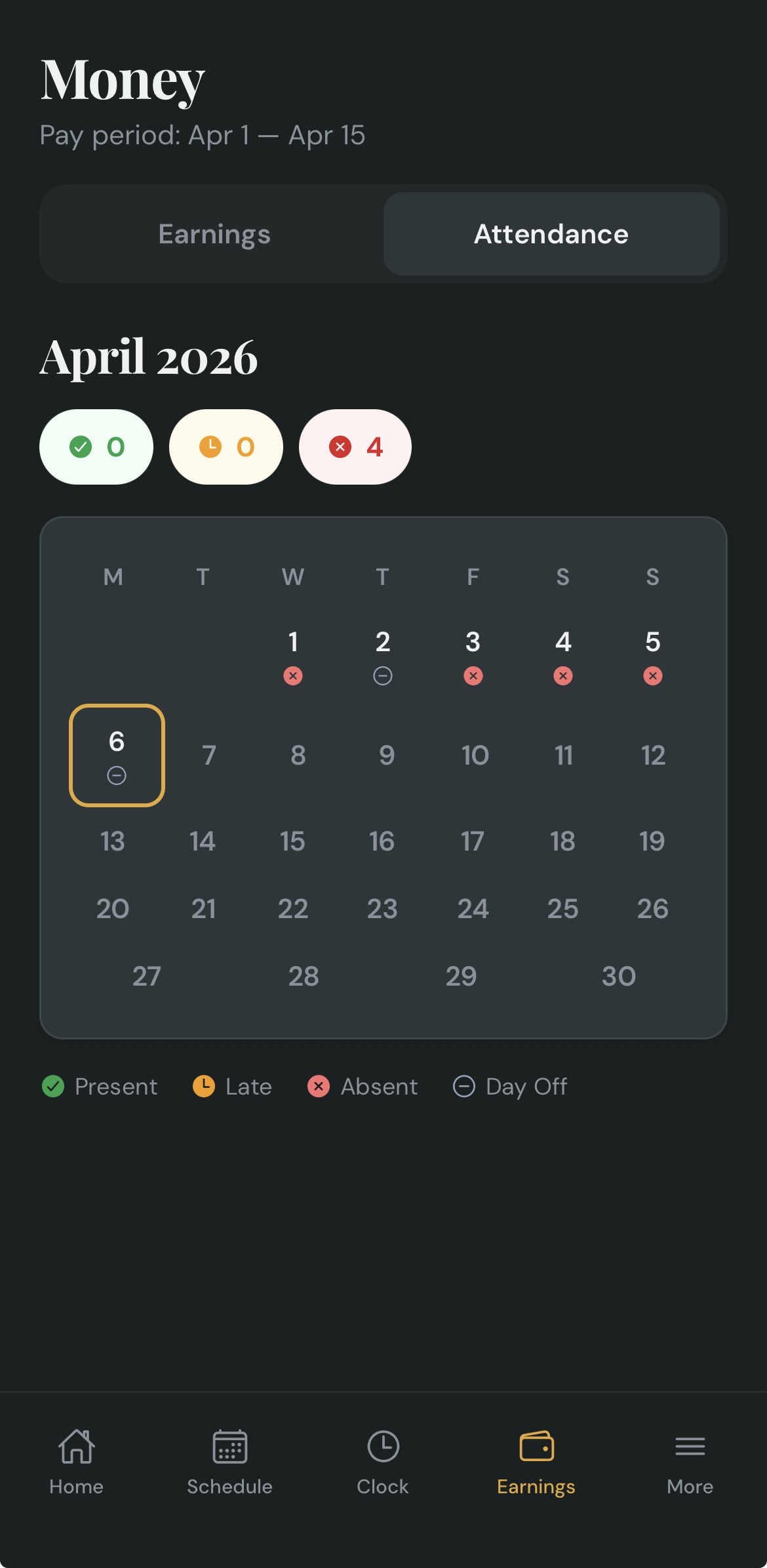 People App — Earnings